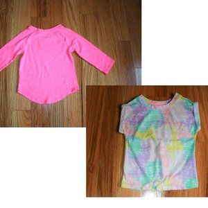 Girls Tops One Short Sleeve One Long Sleeve 18M